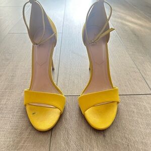 Aldo Yellow Strappy Heels